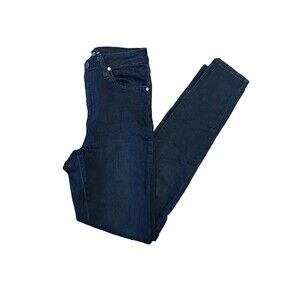 JBD Just Black Denim Jeans Womens 27 Dark Wash Mid Rise Skinny 29” Inseam